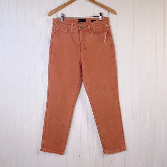 Banana Republic High-Rise Slim Jeans Size 28 Short Rose Quartz Terracotta - Picture 5 of 12